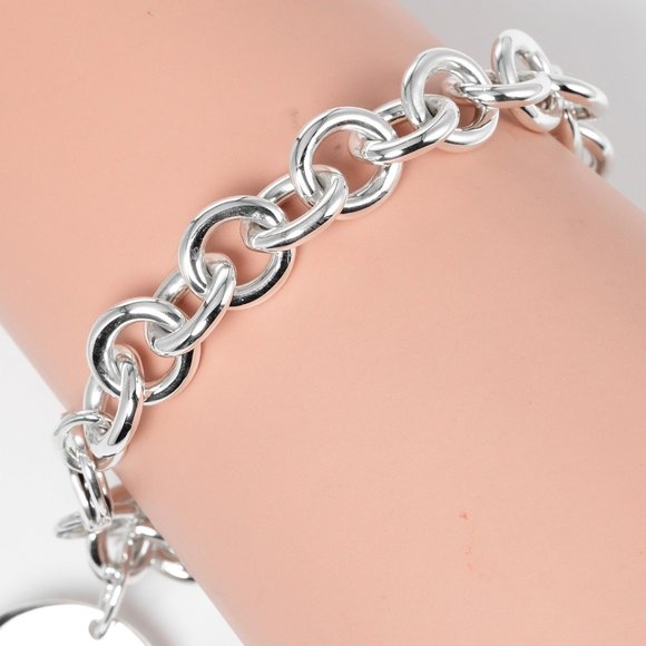 TIFFANY&Co. Return to Round Tag Bracelet Silver 925 Approx. 36.33g - Picture 3 of 6